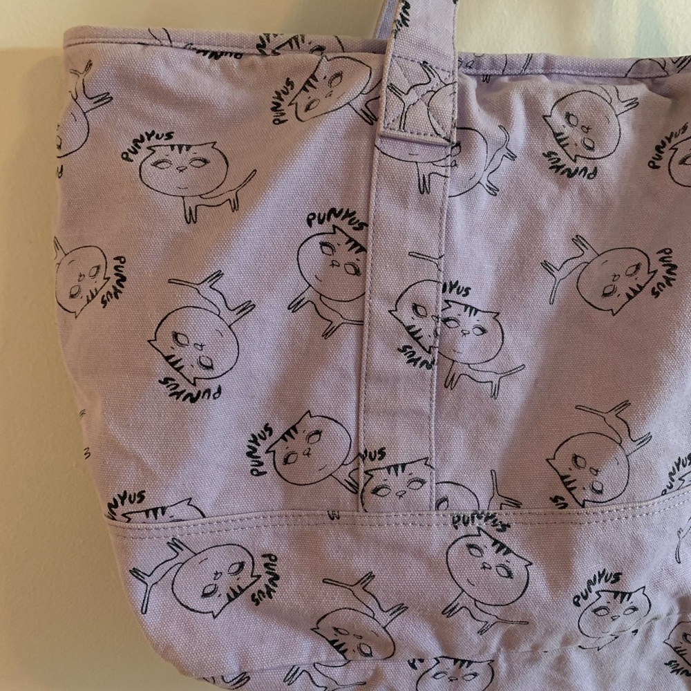 Purple Graphic Tote Bag from Tokyo - Picture 2 of 8